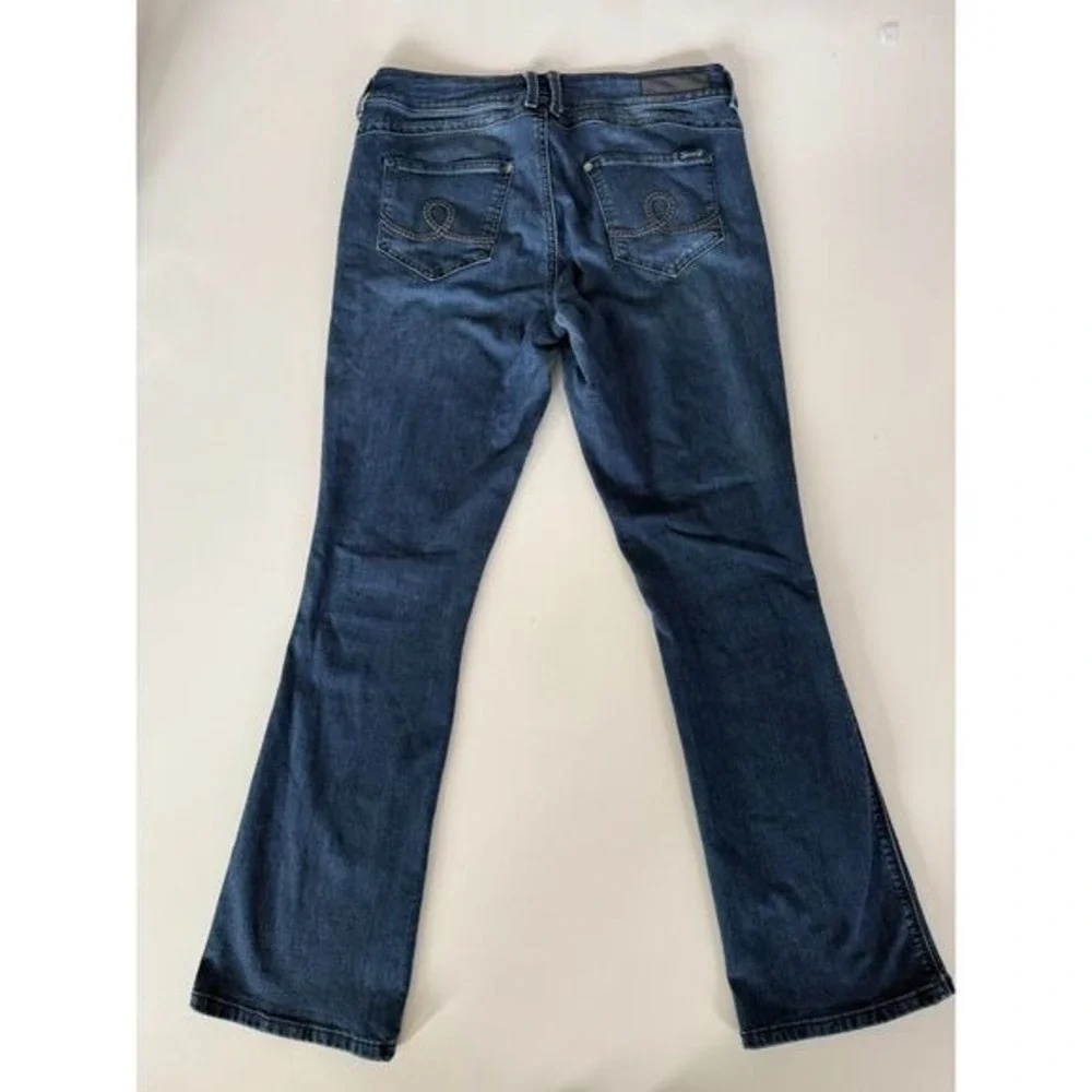 Seven7 Slim Boot‎ Jeans Size 12 Blue Slimaker Mid Rise Denim Pants 1001